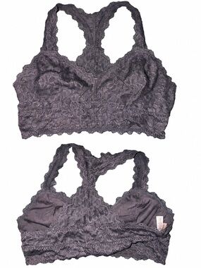 🍓Felina Lace Racerback Bralette in Charcoal GrayLarge 🍓